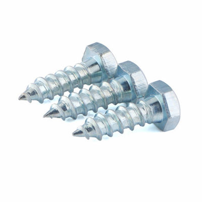 Thép lớp 5 1035 Mạ kẽm 1/4 inch Vít ren một phần