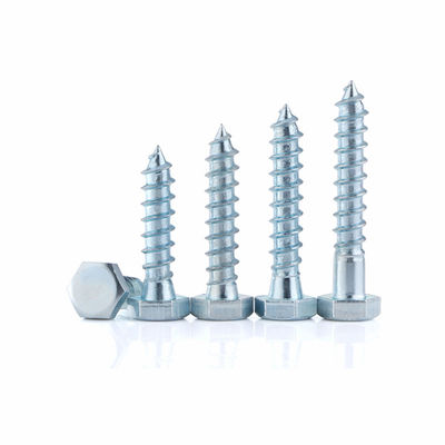 Thép lớp 5 1035 Mạ kẽm 1/4 inch Vít ren một phần